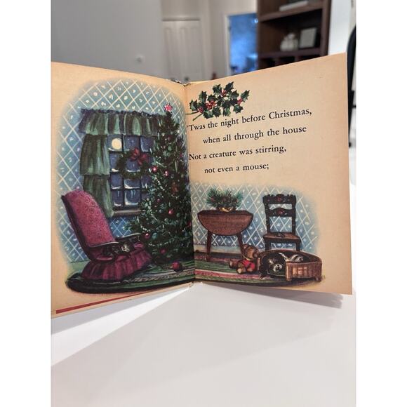 Night Before Christmas by Clement Moore Junior Elf Childrens Picture Book - Picture 6 of 8